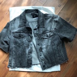 Urban Outfitters cut off denim jacket